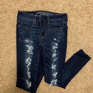 AE distressed, skinnny jeggings